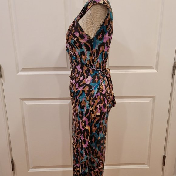 Diane Fon Furstenberg 100% Silk Wrap Dress Size 6 - Picture 5 of 8